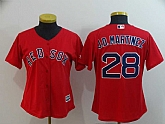 Women Red Sox 28 J.D. Martinez Red Cool Base Jersey,baseball caps,new era cap wholesale,wholesale hats